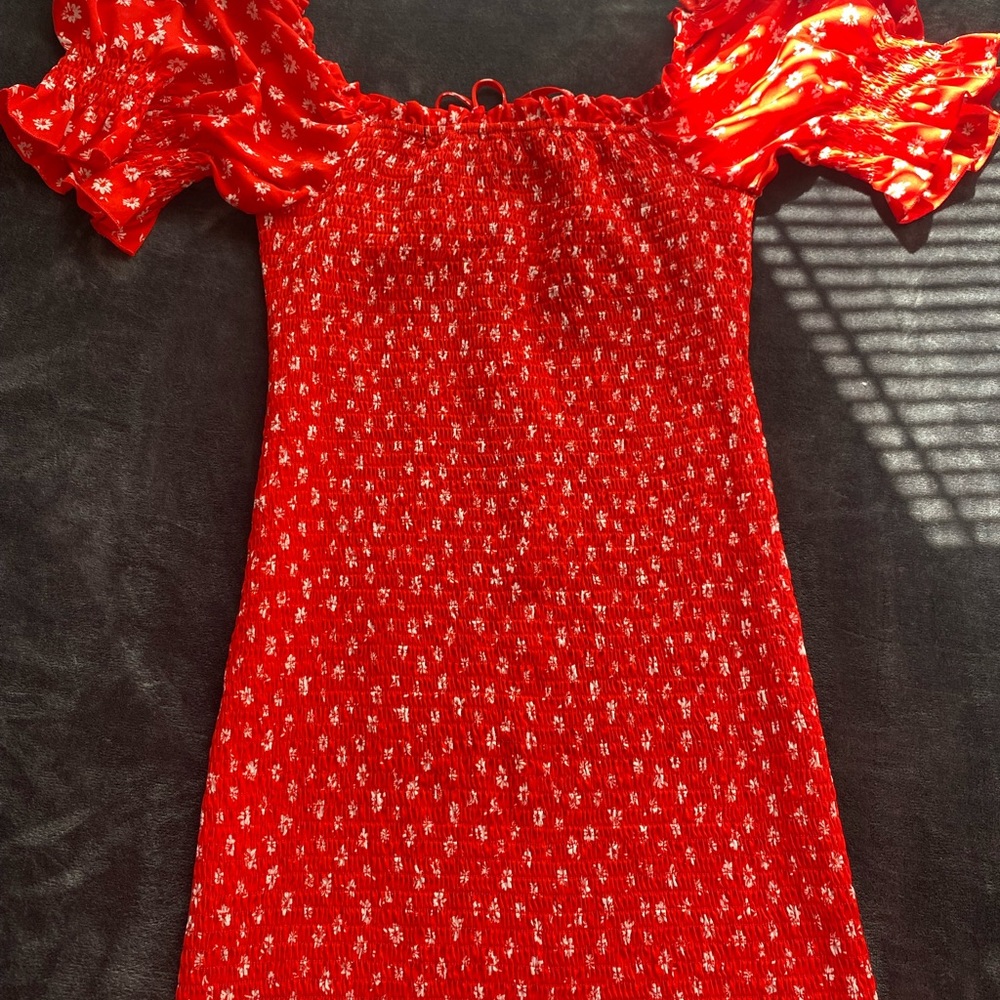 Red and floral